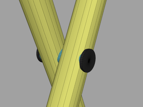 Small Folding Table 3D Model