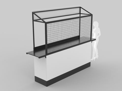 Small Kiosk 3D Model
