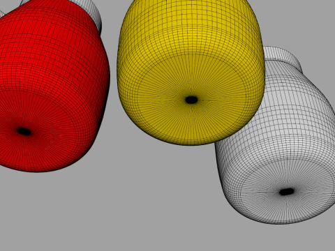 Small Squeeze Bottles 3D Model