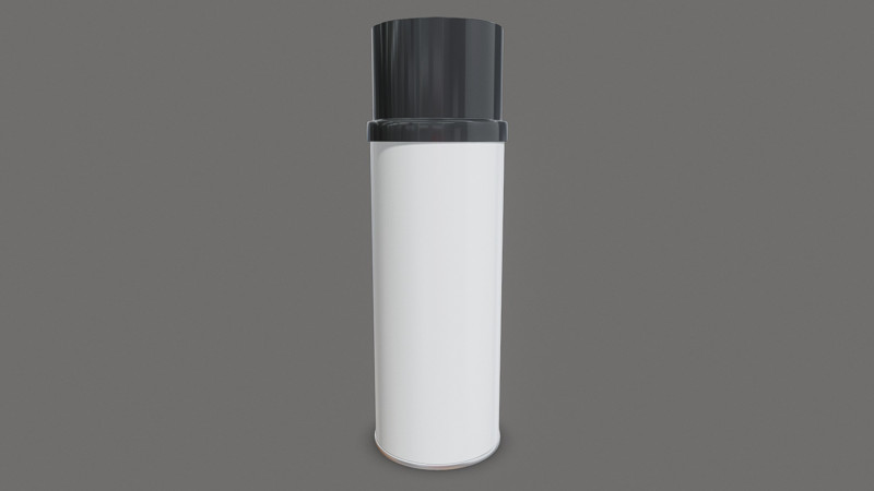 Solvent Can 3D Model .c4d .max .obj .3ds .fbx .stl .blend 