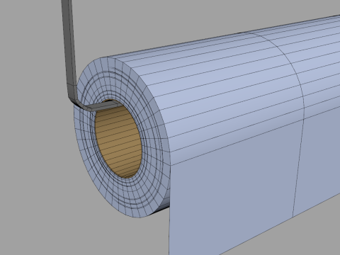 Spice Containers Organizer with Paper Towel 3D Model