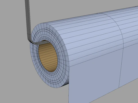 Spice Containers Organizer with Paper Towel 3D Model