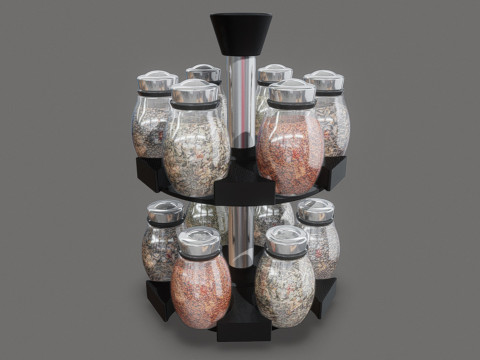 Spice Jars Container Modello 3D