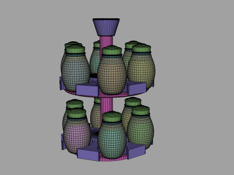Spice Jars Container Modelo 3D