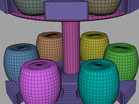 Spice Jars Container 3D Model