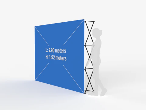 스파이더 벽 배너 3D 모델