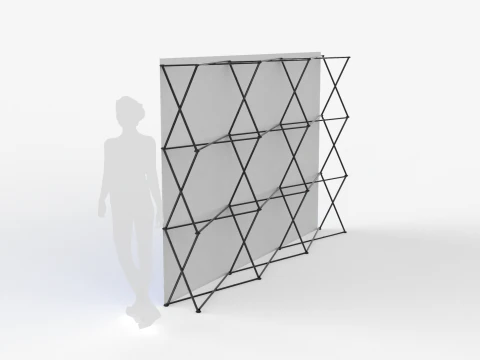 스파이더 벽 배너 3D 모델