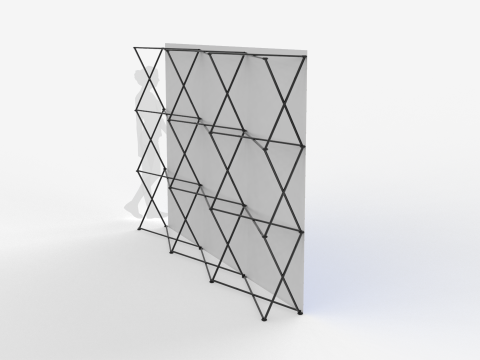 Spider Wall Banner Modelo 3D