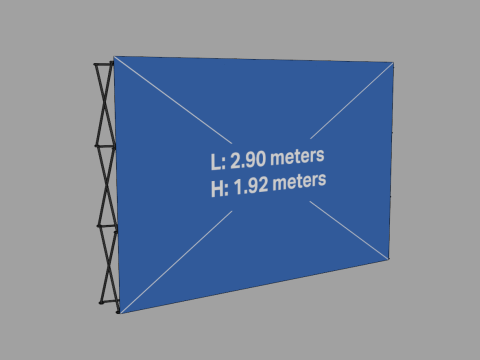 Spider Wall Banner Modelo 3D