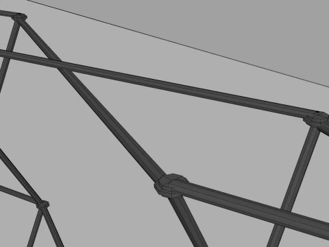 스파이더 벽 배너 3D 모델