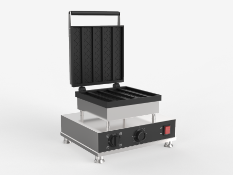 Square Waffle Maker 3D Model