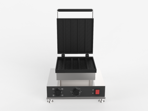 Square Waffle Maker Modello 3D