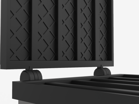 Square Waffle Maker Modello 3D