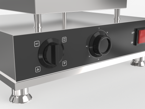 Square Waffle Maker Modello 3D
