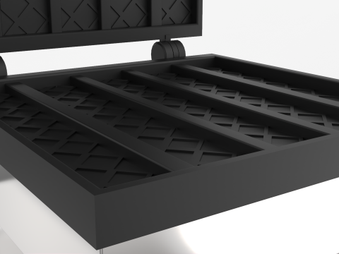 Square Waffle Maker Modello 3D