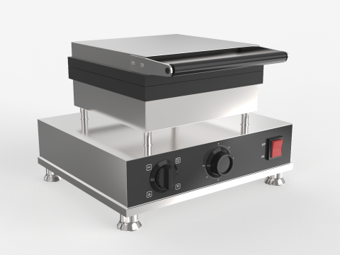 Square Waffle Maker Modello 3D