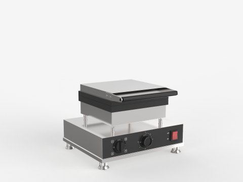 Square Waffle Maker Modello 3D