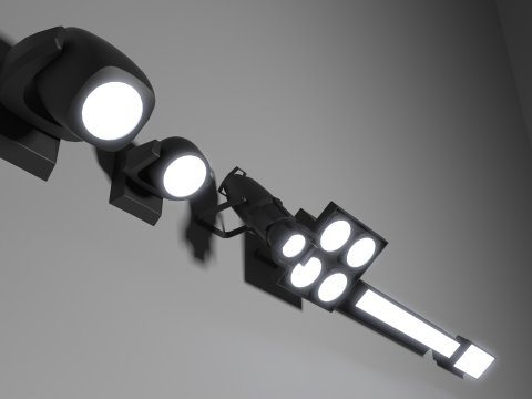Stage Lights Model 3D