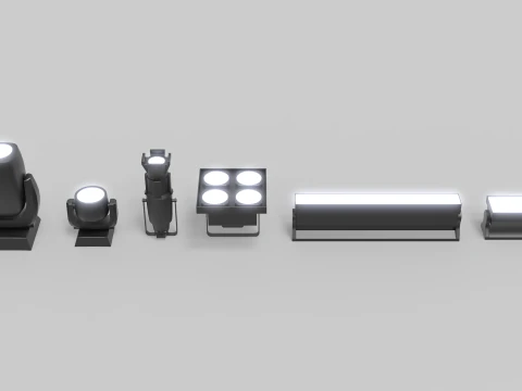 Stage Lights 3D Model
