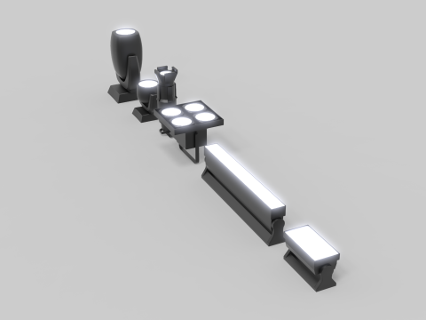 Stage Lights Model 3D