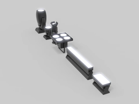 Stage Lights 3D Model