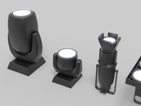 Stage Lights Model 3D