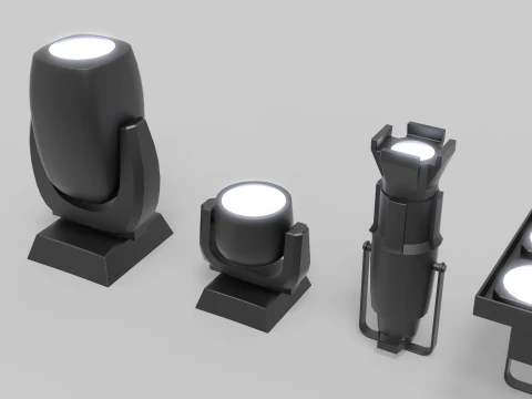Stage Lights 3D Model