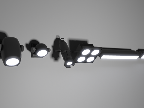Stage Lights Model 3D