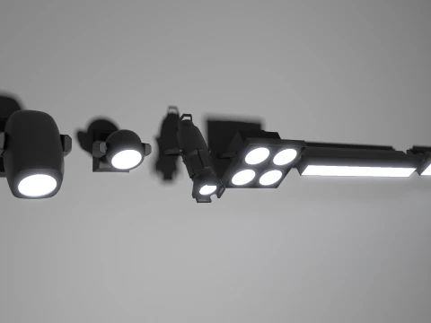 Stage Lights 3D Model