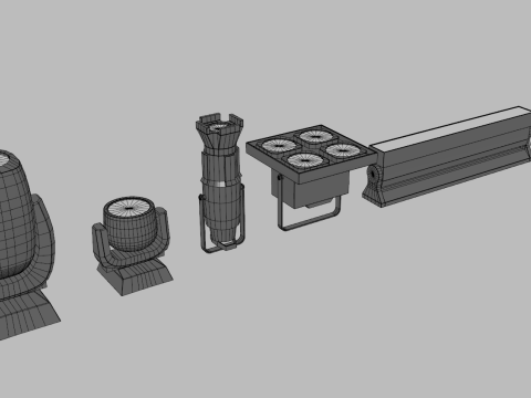 Stage Lights Model 3D