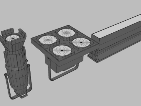 Stage Lights 3D Model
