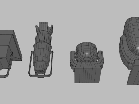 Stage Lights 3D Model