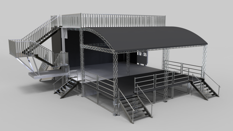 Stage Line PROMOBILE - With front extension 3Dモデル .c4d .max .obj .3ds .fbx .stl .blend 