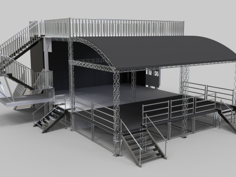 Stage Line PROMOBILE - With front extension Model 3D