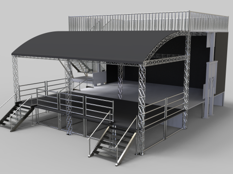 Stage Line PROMOBILE - With front extension 3Dモデル