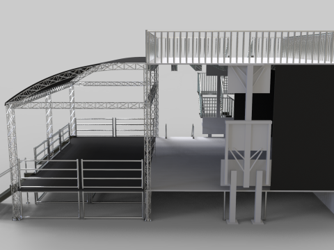 Stage Line PROMOBILE - With front extension 3Dモデル
