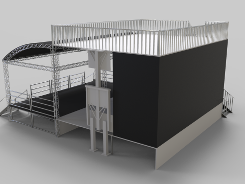 Stage Line PROMOBILE - With front extension 3Dモデル