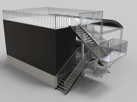 Stage Line PROMOBILE - With front extension 3Dモデル