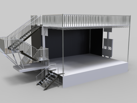 Stage Line PROMOBILE - With front extension 3Dモデル