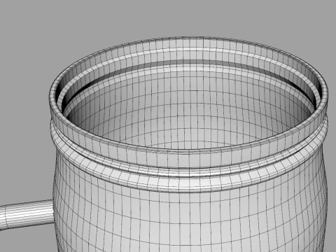 Stainless Steel 24oz Vacuum Mason Jar 3D Model