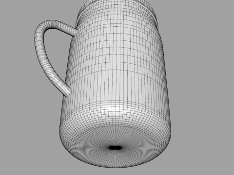 Stainless Steel 24oz Vacuum Mason Jar 3D Модель