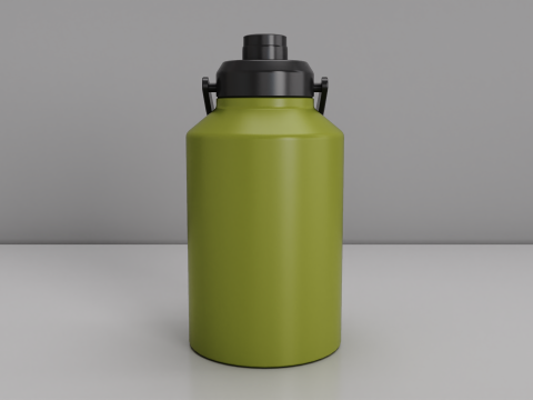 Isolierte Thermoflasche aus Edelstahl, 2 Liter 3D Modell