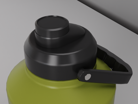 Isolierte Thermoflasche aus Edelstahl, 2 Liter 3D Modell