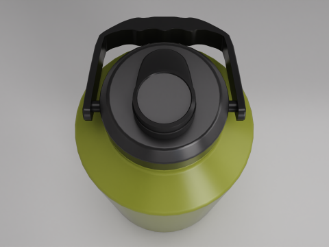 Isolierte Thermoflasche aus Edelstahl, 2 Liter 3D Modell