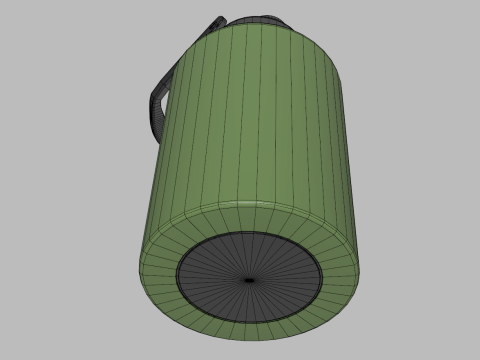 Isolierte Thermoflasche aus Edelstahl, 2 Liter 3D Modell