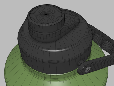 Isolierte Thermoflasche aus Edelstahl, 2 Liter 3D Modell