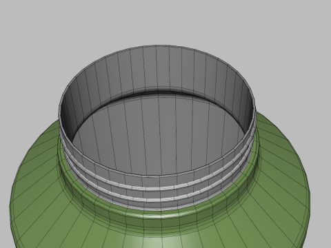 Isolierte Thermoflasche aus Edelstahl, 2 Liter 3D Modell
