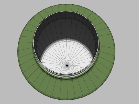 Isolierte Thermoflasche aus Edelstahl, 2 Liter 3D Modell