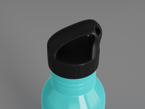 Stainless Steel Sport Bottle 3D Model
