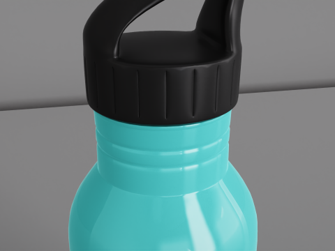 Stainless Steel Sport Bottle 3D Model